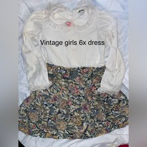 Vintage 6x girls dress